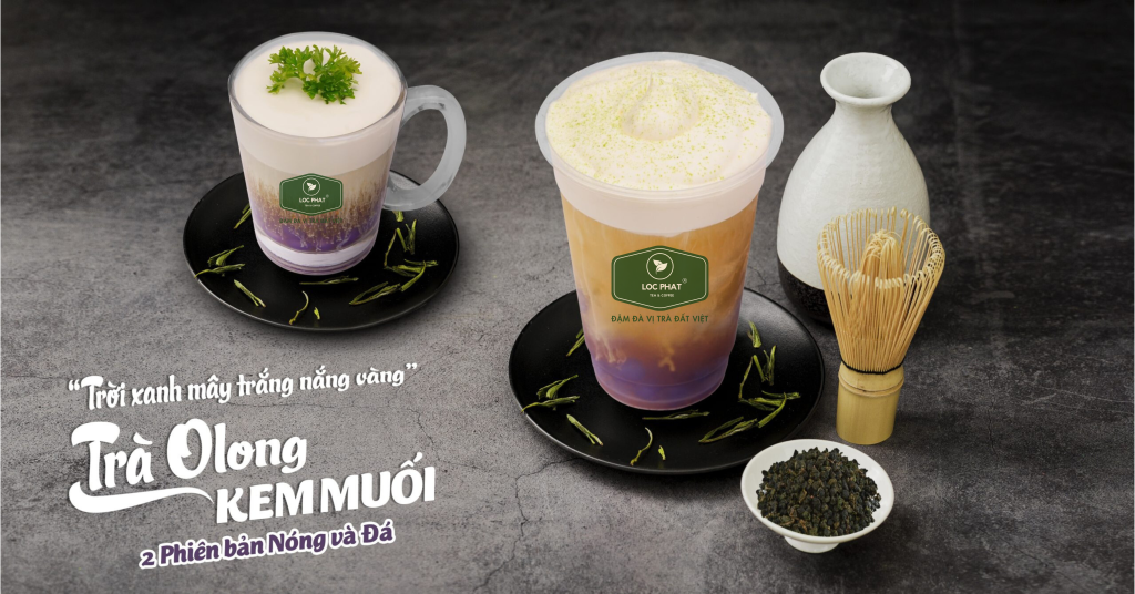Trà ô long kem muối